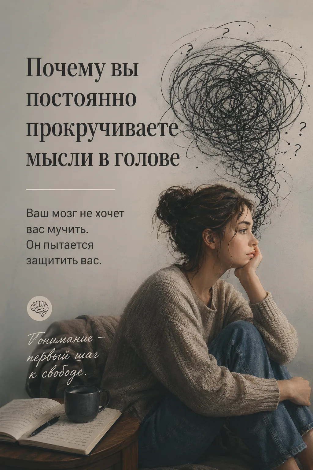Почему вы постоянно прокручиваете мысли в голове 🤔🔄

Иногда кажется, что голова вообще не выключае