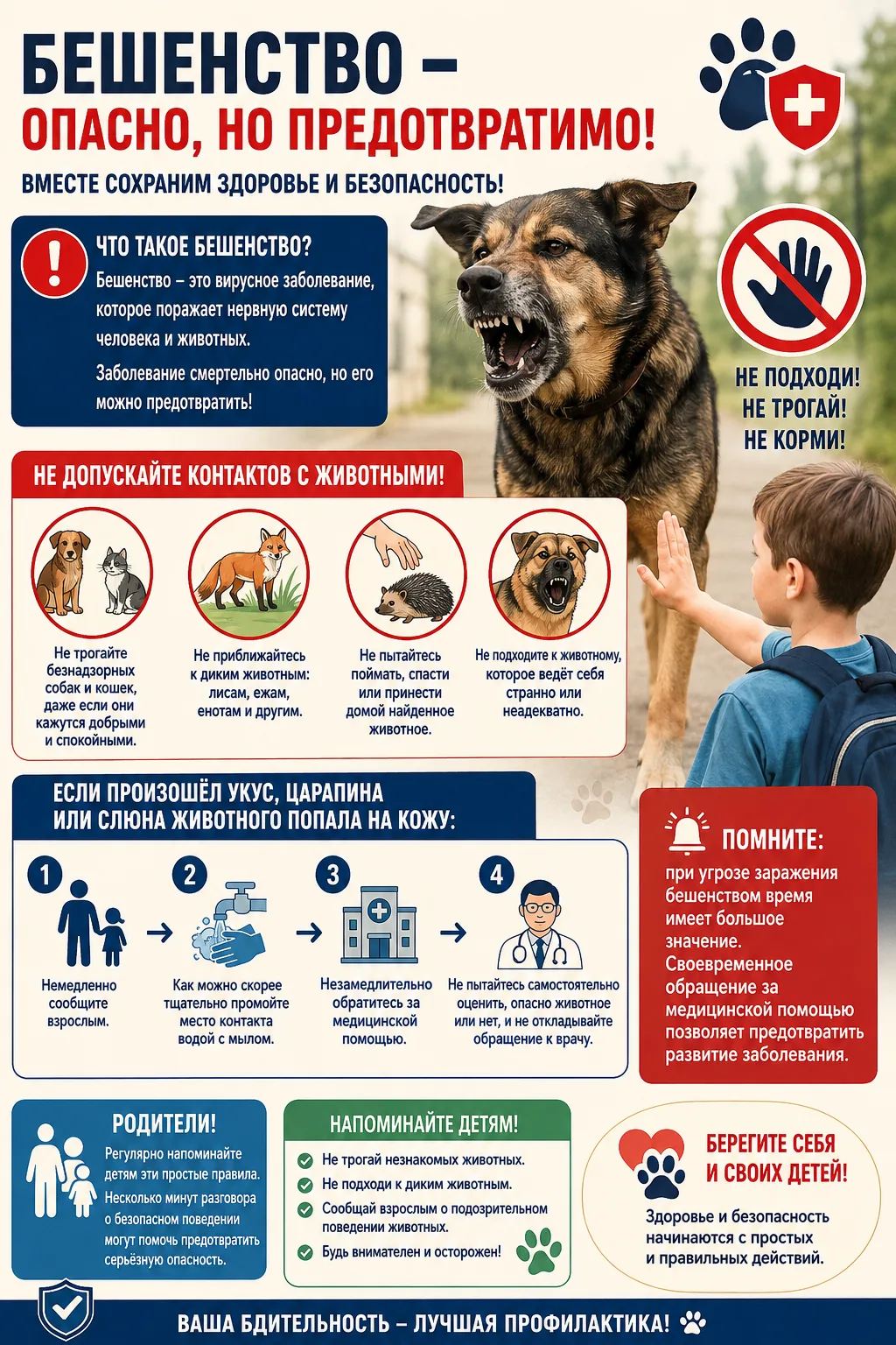 🐾 БЕШЕНСТВО: ПРОСТЫЕ ПРАВИЛА, КОТОРЫЕ МОГУТ СПАСТИ ЗДОРОВЬЕ