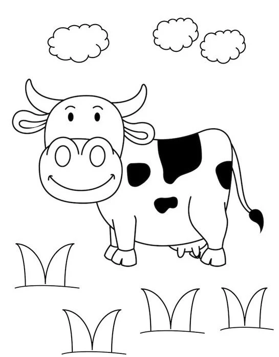 Домашние животные в картинках раскрасках 🐮🐔🦆🐷🐴