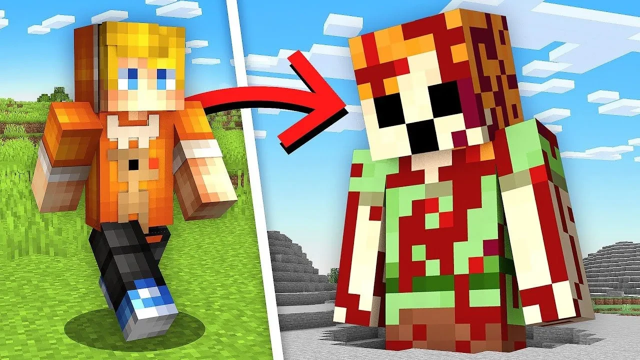 В Minecraft добавили миллион различных превращений. Посмотреть на геймплей с такой моди...