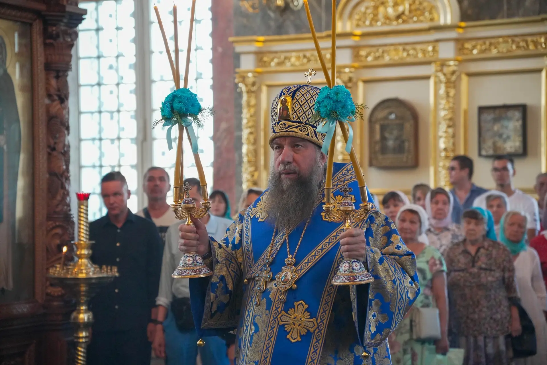 Православные верующие отмечают Успение Пресвятой Богородицы