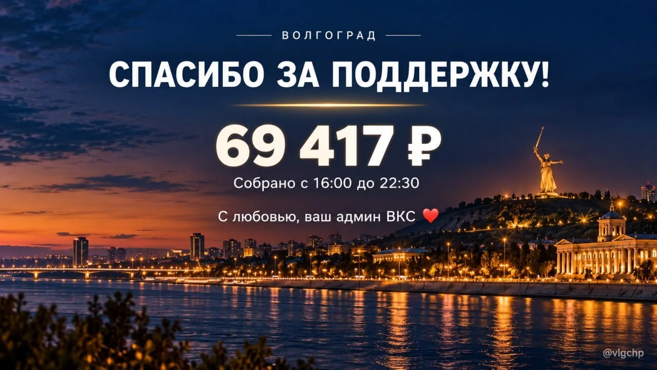 Волгоградцы собрали более 69 тысяч рублей за вечер