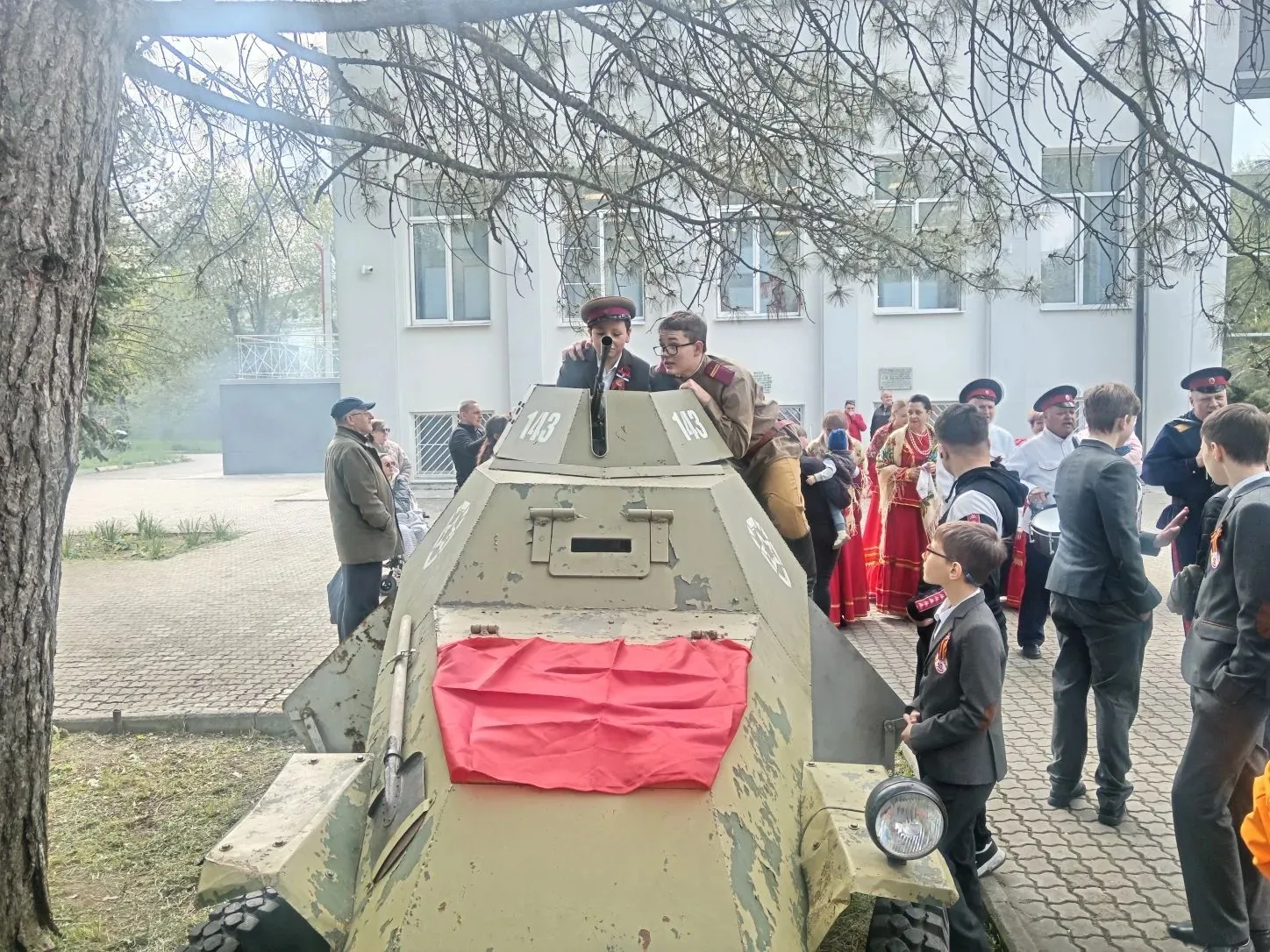 В Батайске у Городского музея истории открылся «Фронтовой привал» – интерактивная выставка под откры