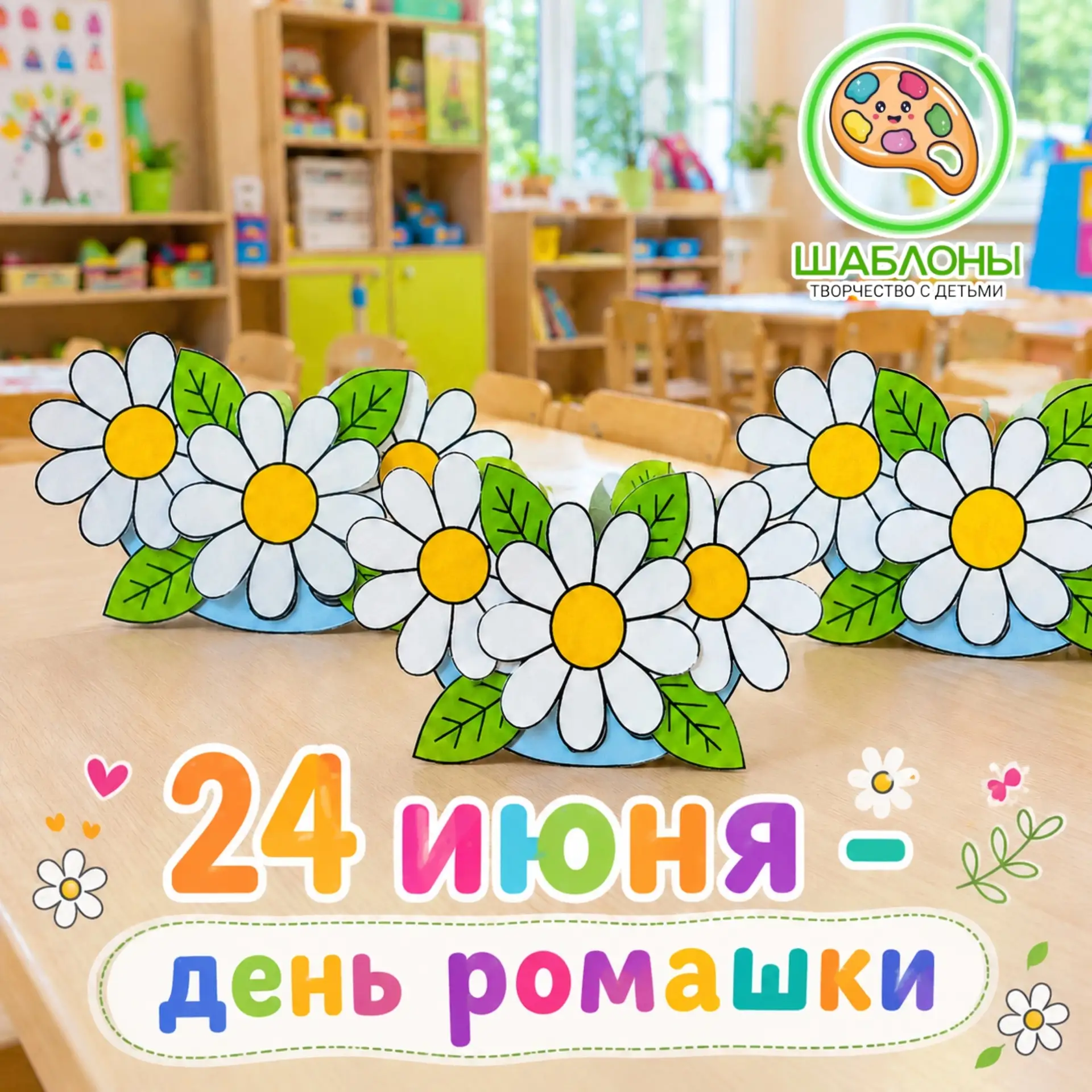 🌼 24 июня — День ромашки! 
Обучалочка