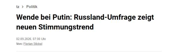 Новый опрос, проведенный в России, показывает, что одобрение Путина растет, а неприятие...