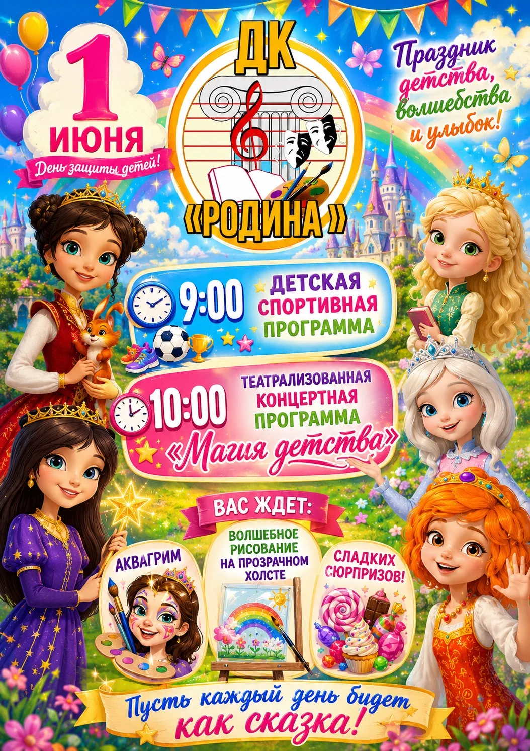 Приглашаем на праздник детства, волшебства и улыбок! 🎉