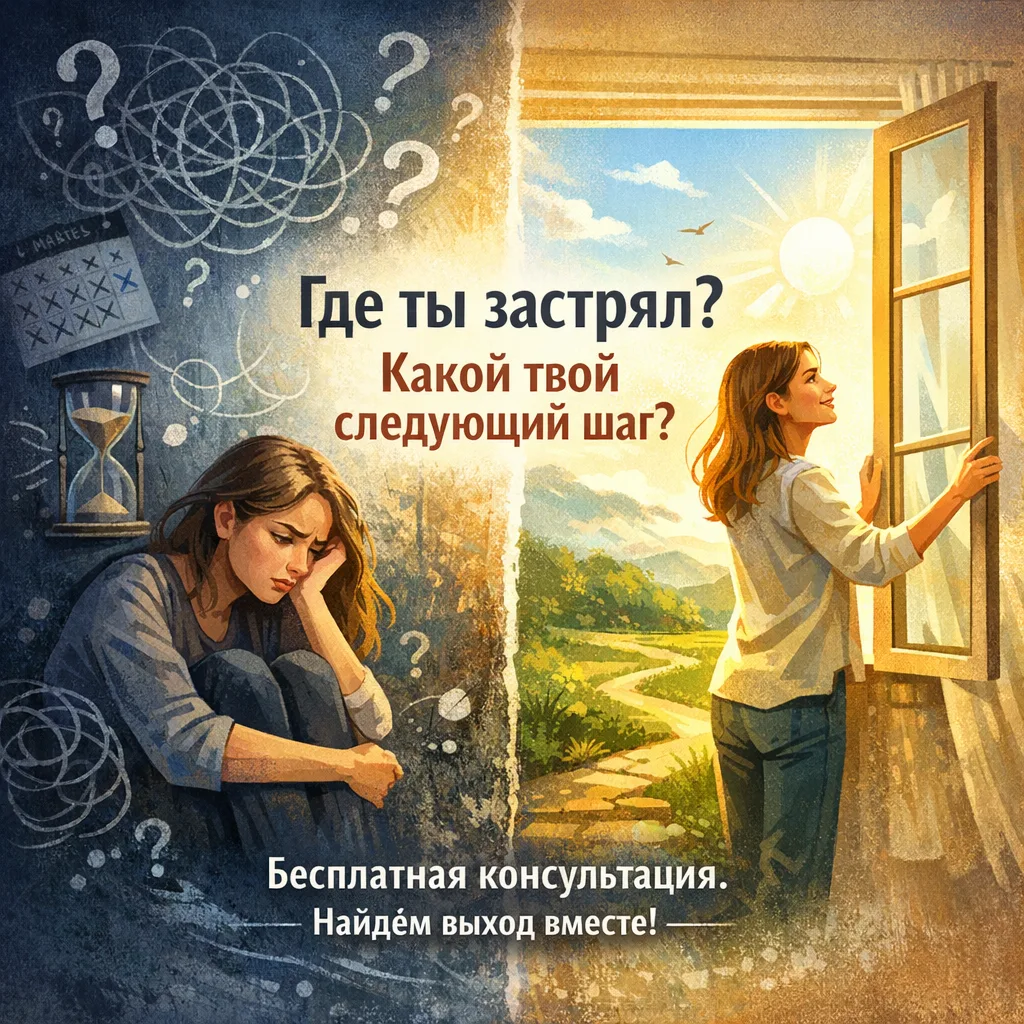 Решение сдвинуться появляется потому что возникает ощущение: «вот сейчас можно попробов...