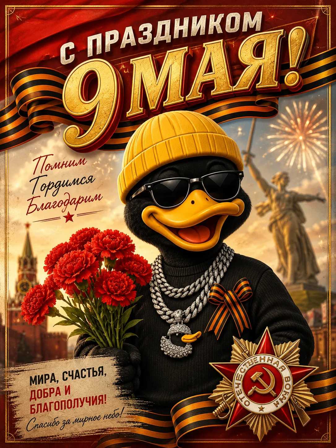 С Днём Победы! 🇷🇺9 Мая — день памяти, силы и огромного уважения к подвигу людей, кото...