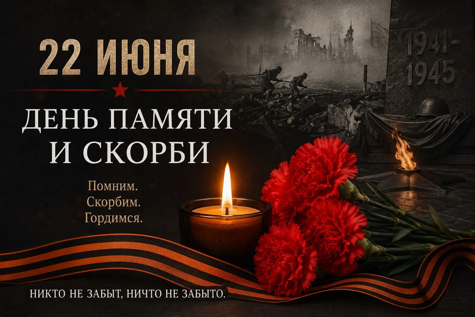 Уважаемые родители, педагоги и учащиеся!

🕯 22 июня — День памяти и скорби.

В этот день, 22 июня 1
