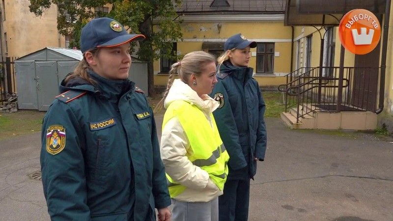 В выборгской школе № 7 прошла учебная эвакуация