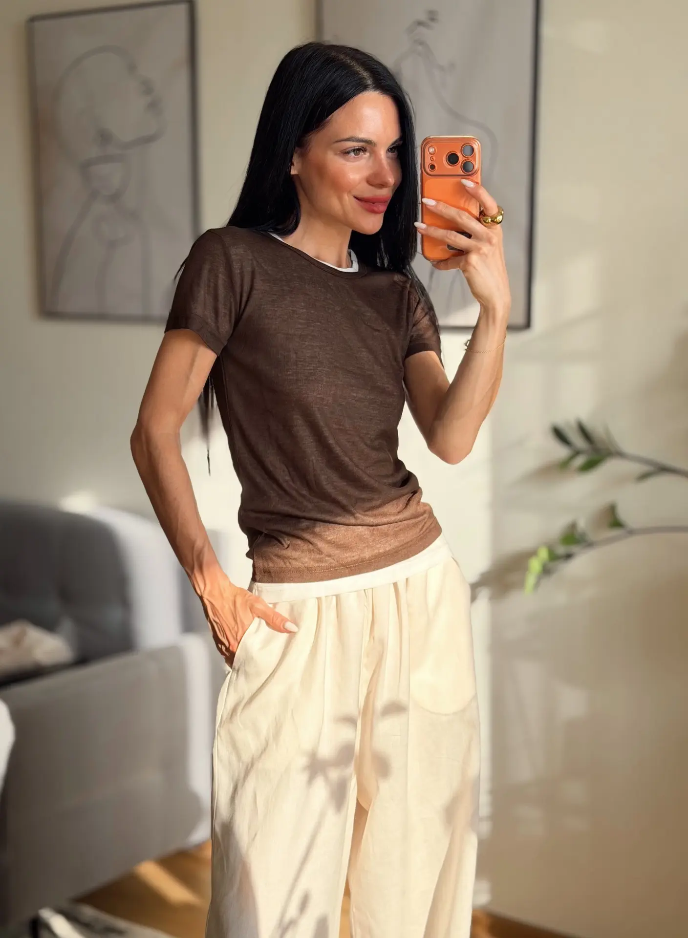 Футболка 2 в 1 в стиле Massimo Dutti