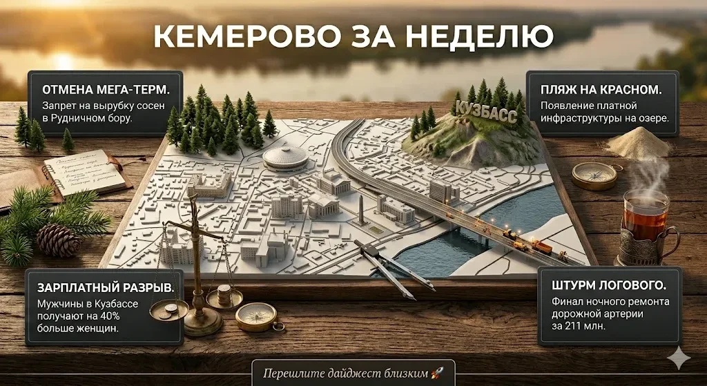 🏙️ КЕМЕРОВО ЗА НЕДЕЛЮ: Отмена мега-комплекса, застройка Красного озера и зарплатный ра...