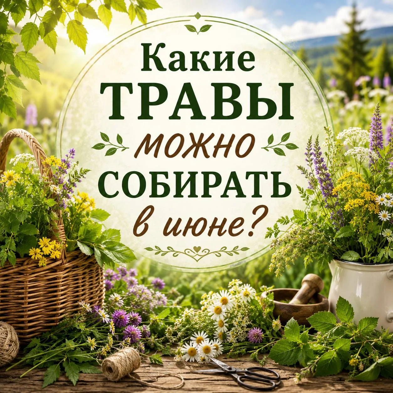 🌿 ПЕРВЫЙ ДЕНЬ ЛЕТА! КАКИЕ ТРАВЫ ПОРА СОБИРАТЬ В ИЮНЕ? ☀️🙏