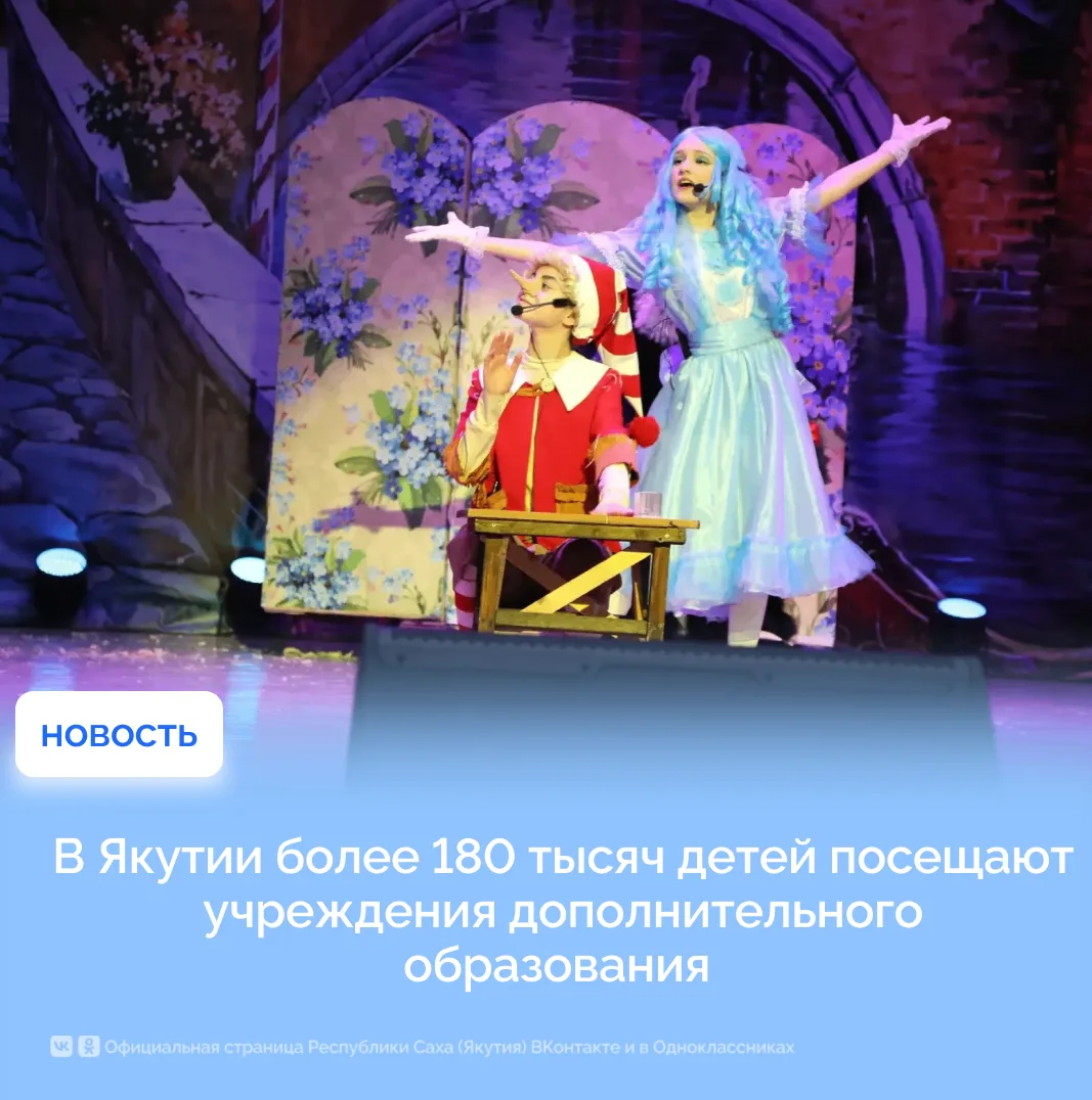В Якутии более 180 тысяч детей посещают учреждения дополнительного образования