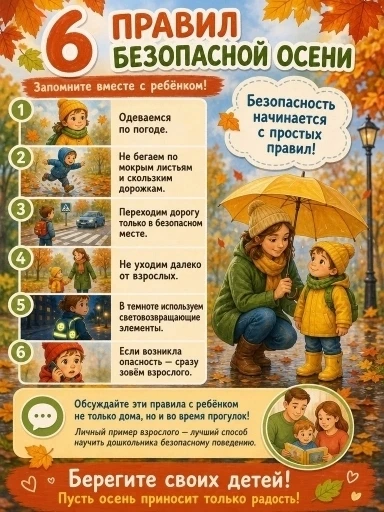 🍂 Осень — время уюта и безопасности