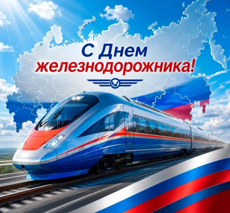 Уважаемые железнодорожники!!! 
Поздравляем Вас с профессиональным праздником! 🚂
Желаем крепкого здо