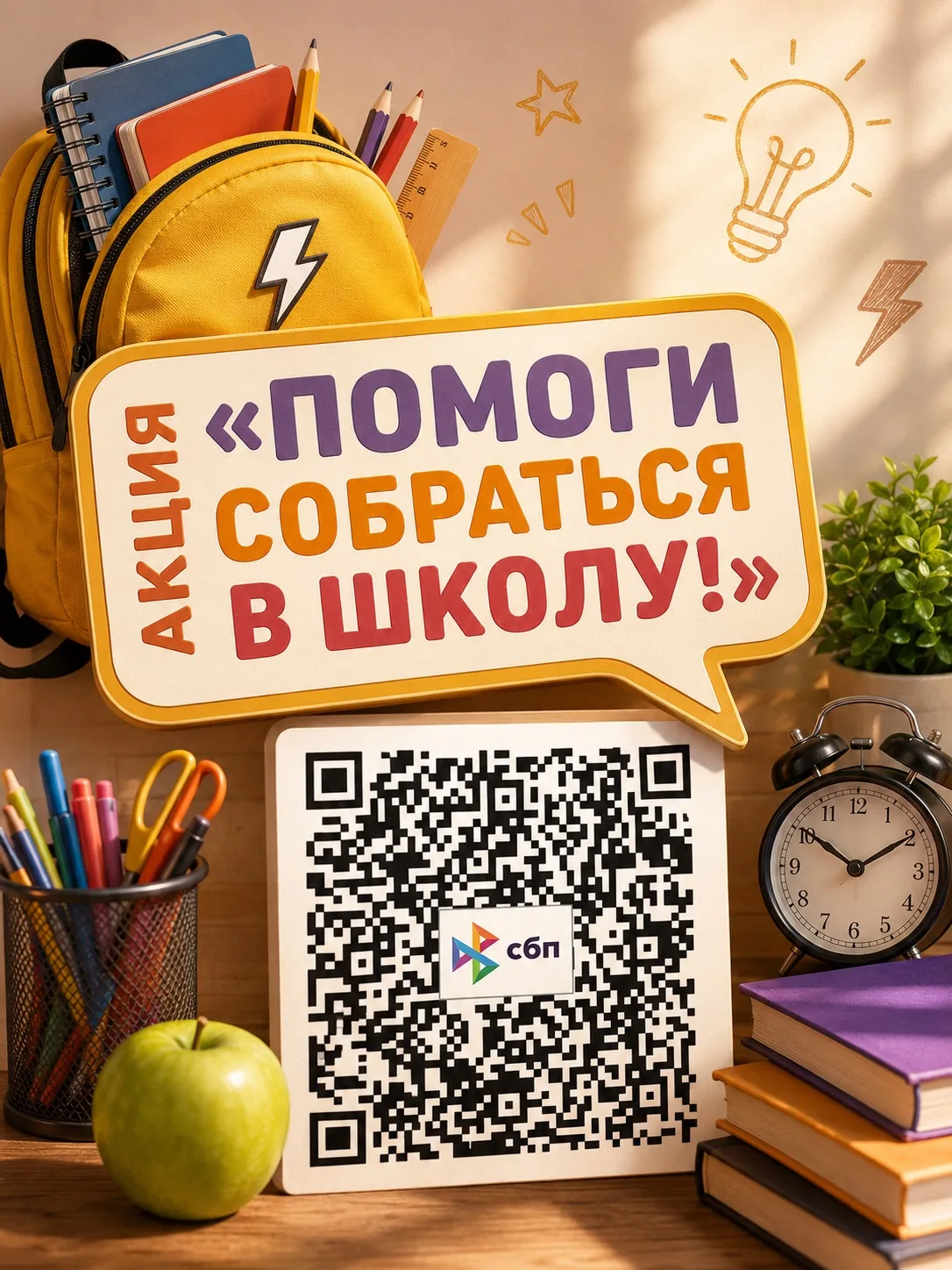 В Агрызском районе продолжается ежегодная акция «Помоги собраться в школу» по сбору шко...
