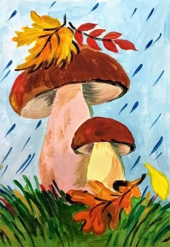Рисуем на осеннюю тему 🍁🍂
