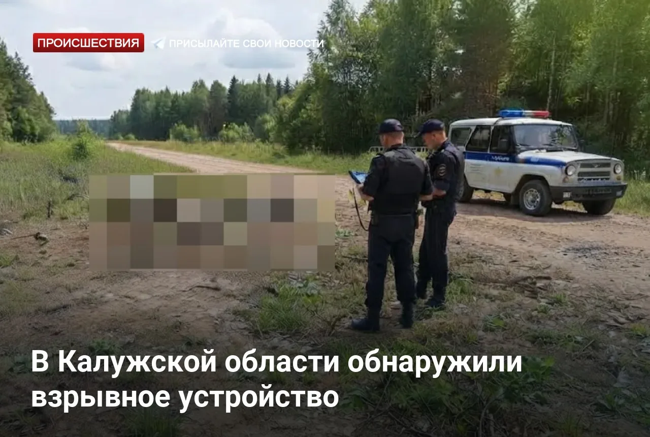 В Калужской области обнаружили взрывное устройство