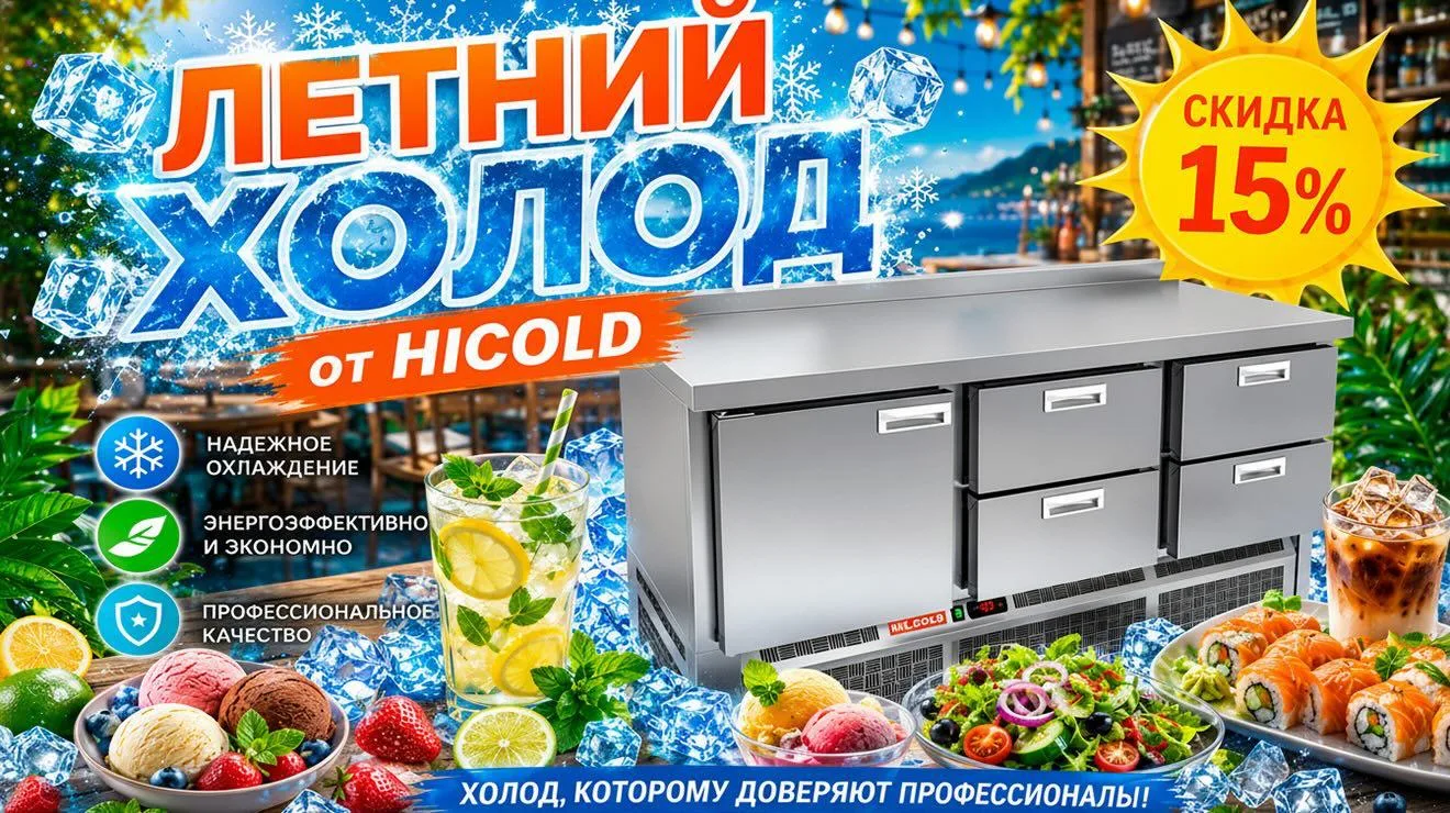 ❄️ Летний холод от Hicold — скидка 15% до конца лета!