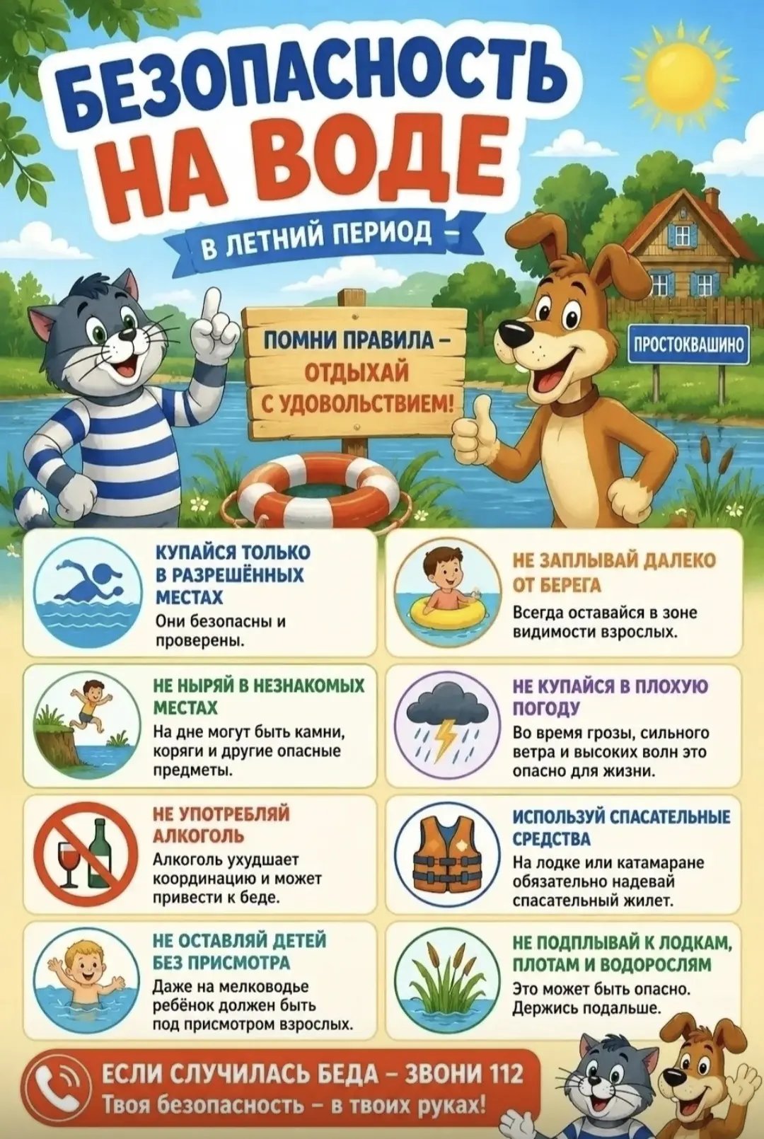 🌞 Тёплые дни уже в разгаре!
Многие спешат к воде — на речку, озеро или городской пляж. Свежий возду