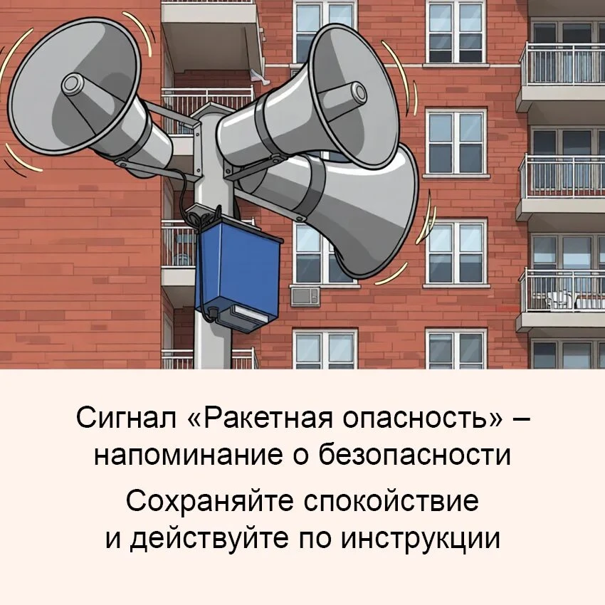 Сегодня школа слаженно отработала действия при оповещении о ракетной опасности.