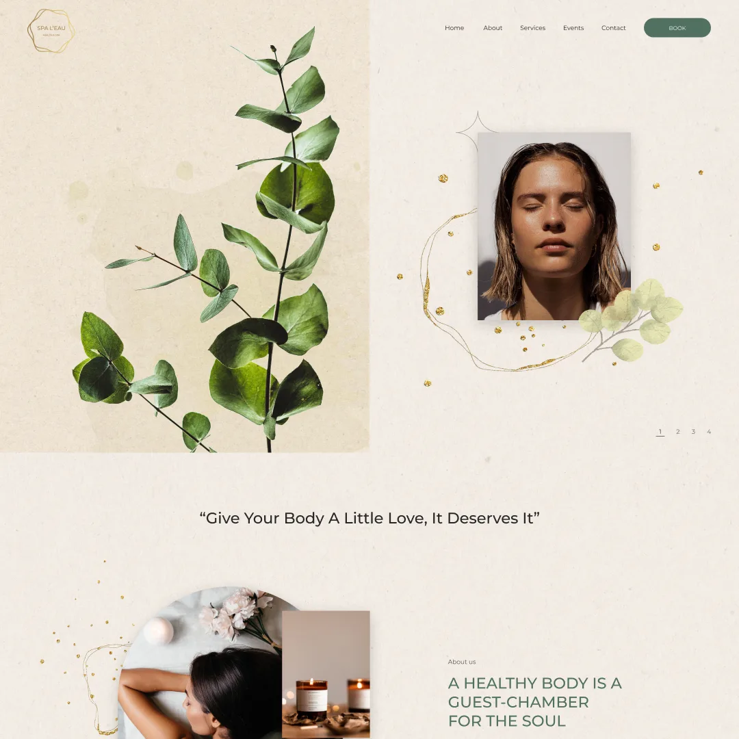 Landing page - Спа-салон