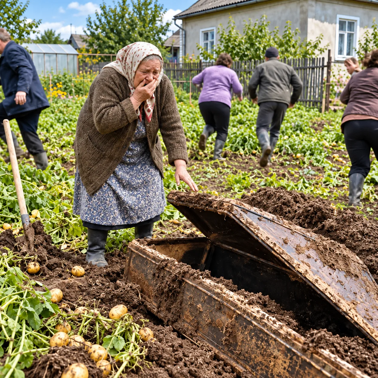 Под картошкой у 80-летней бабушки оказался гроб. Крышку открыли — и Мария онемела…