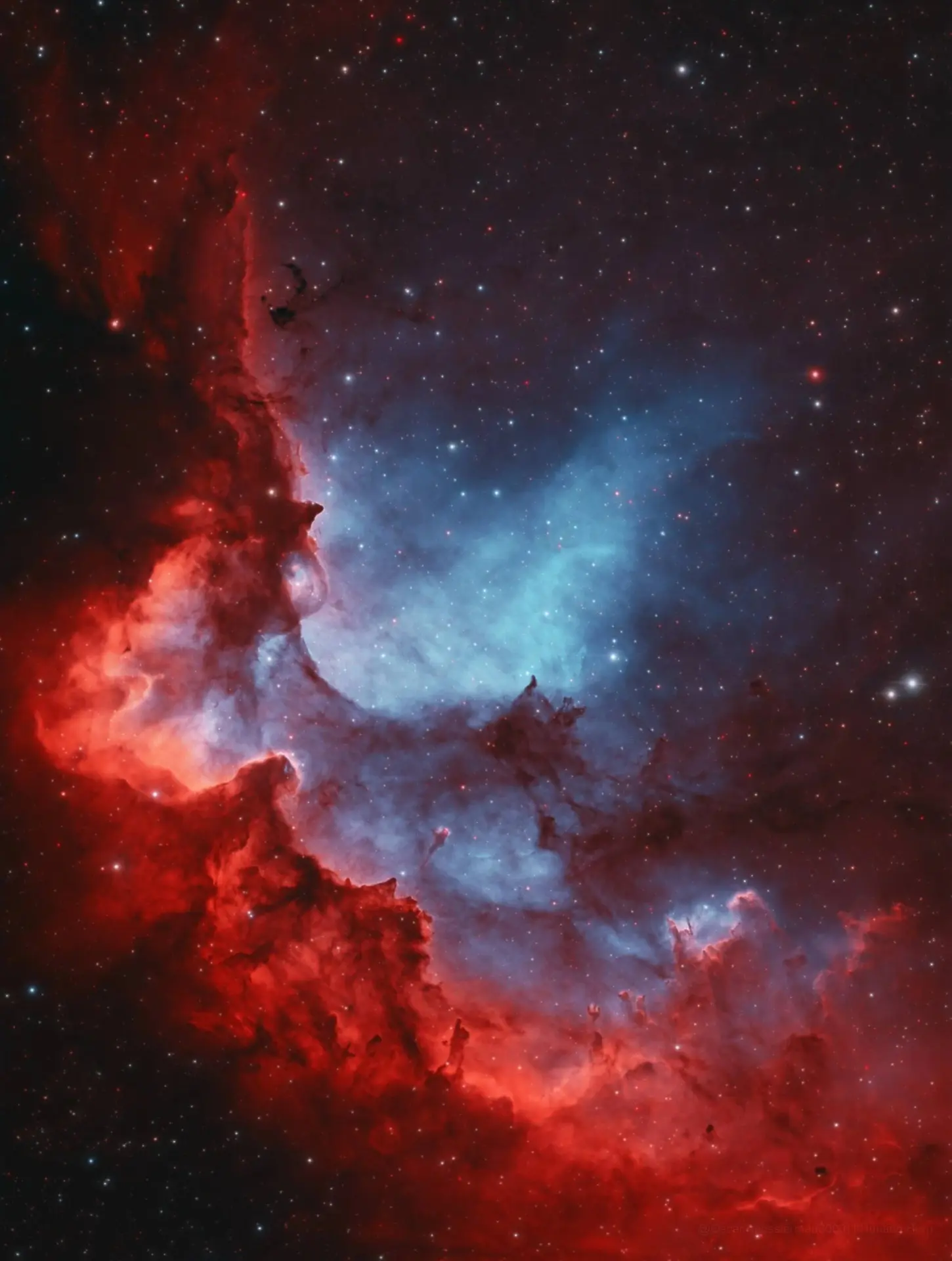 Туманность Колдун или NGC 7380 во всей красе!✨