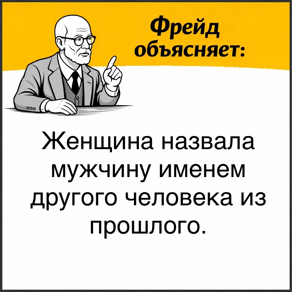 Можно привести следующий пример. Женщина беседовала с мужчиной, с которым у неё не было явного конфл