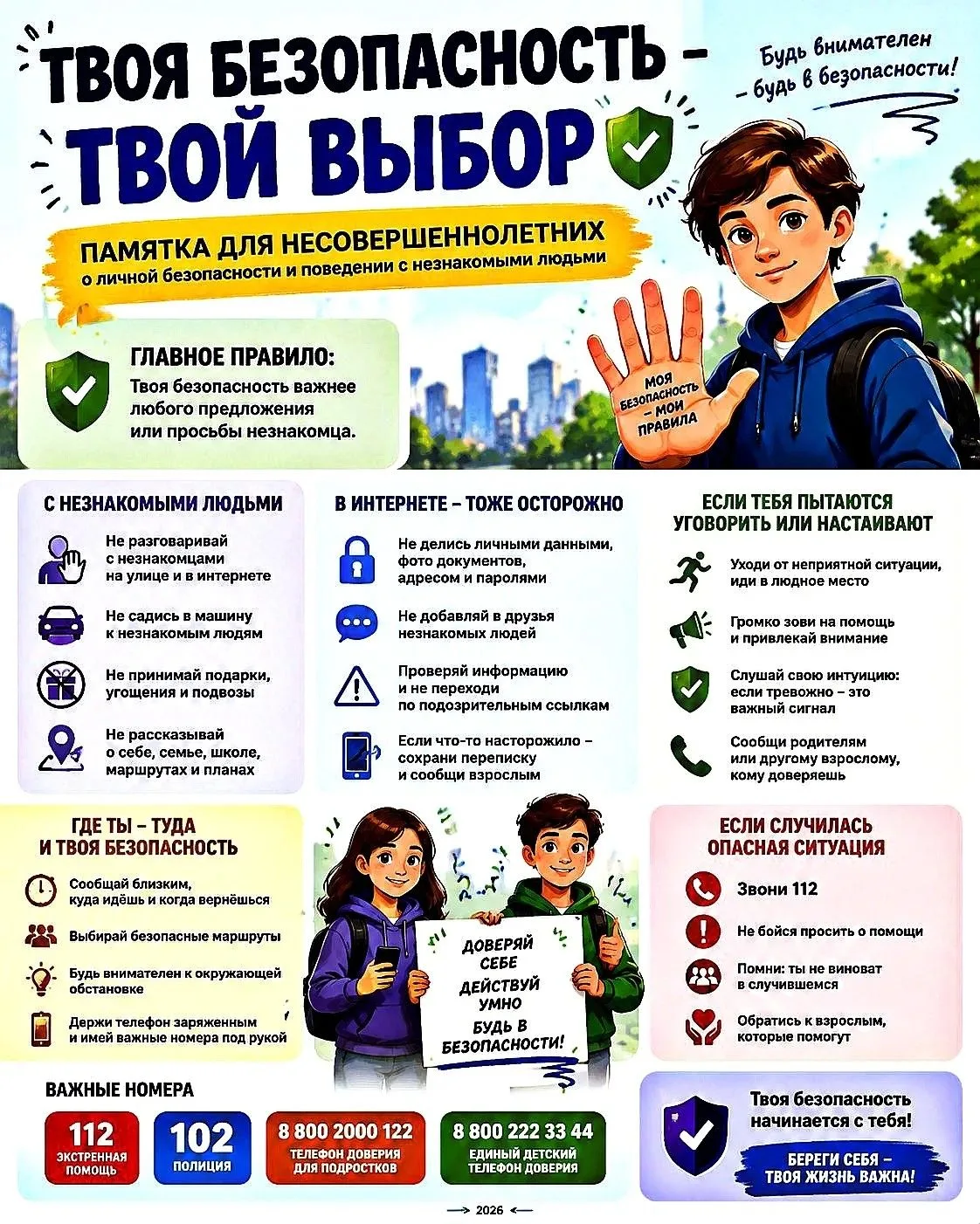 ⚡️ Безопасность детей в приоритете
Напоминаем о важности соблюдения правил безопасности в повседневн