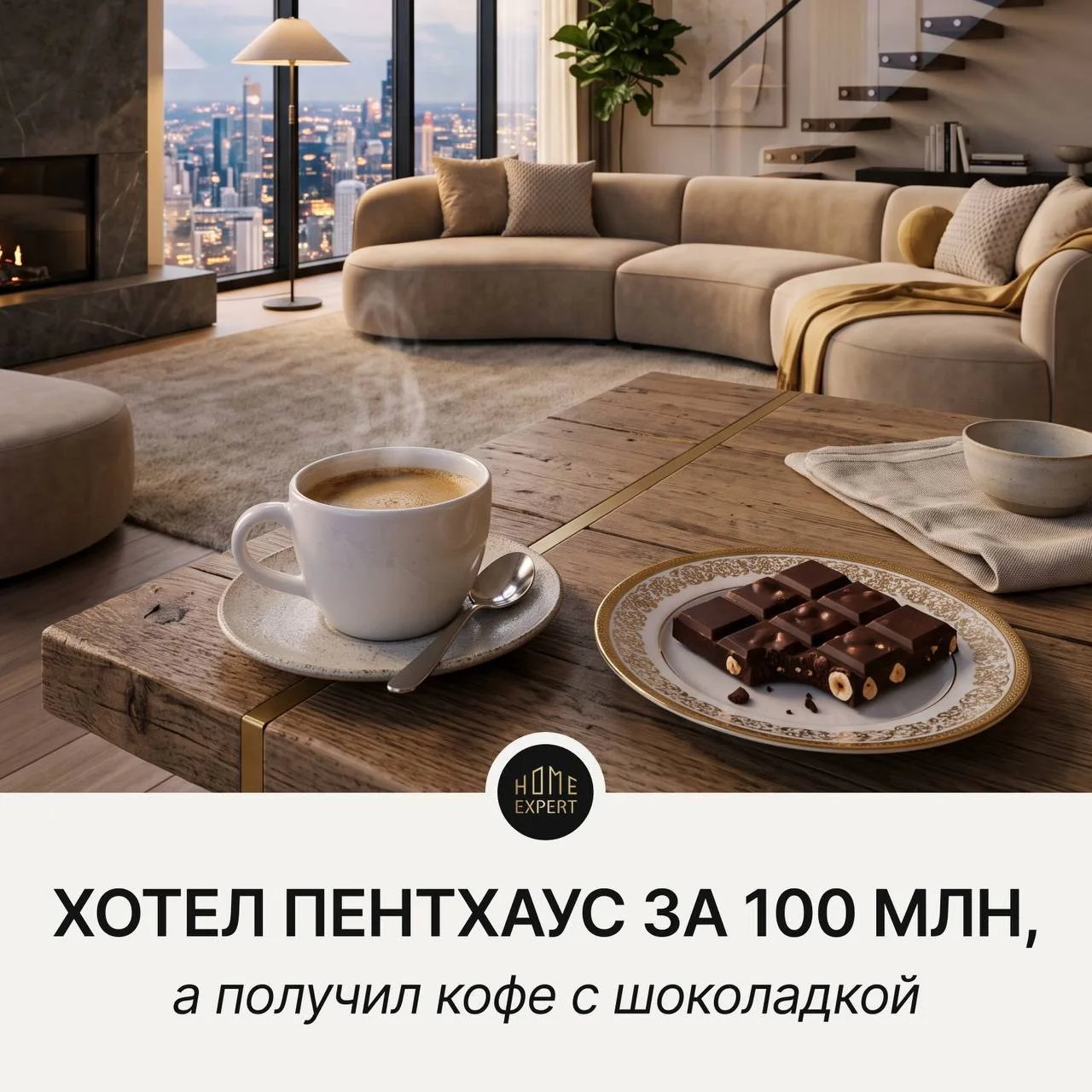 Клиент неделю искал пентхаус за 100 млн, а получил кофе с шоколадкой

Расскажу вам почти детективный