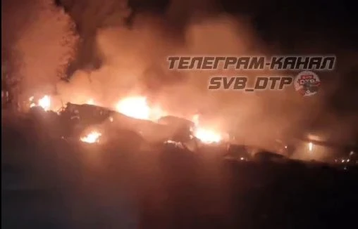 ❗В Амурской области вечером 29 сентября потерпел крушение военный самолет Ту-95. Кадры ...