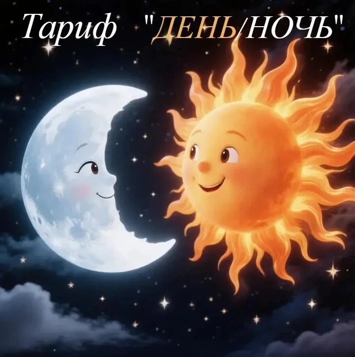 ТАРИФ "ДЕНЬ/НОЧЬ" 🌞🌙