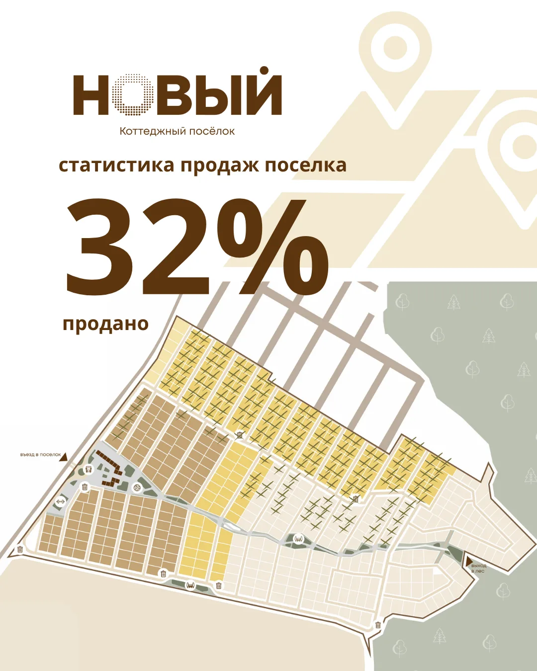 Мы решили открыто рассказать о динамике продаж в коттеджном поселке НОВЫЙ.
