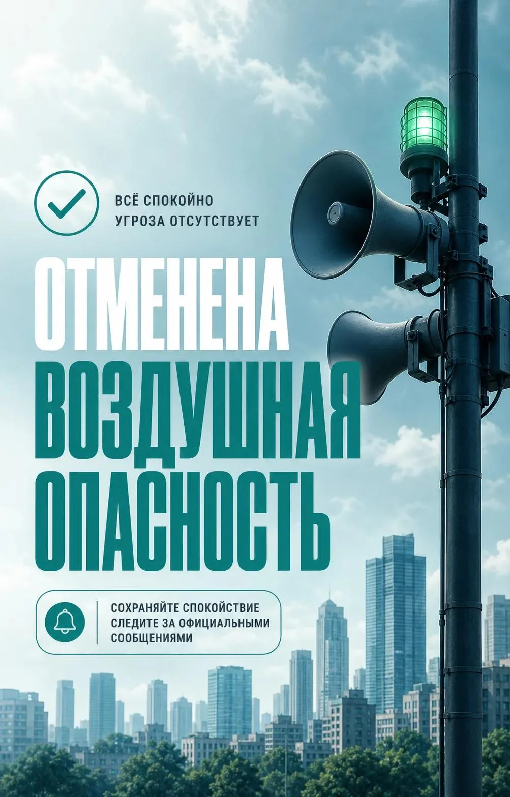 Авиационная опасность в Новокаховском округе отменена