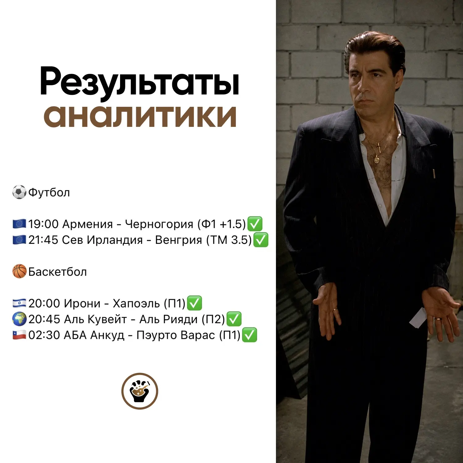 И снова 100% проход от Сильвио за вчера!✅🤵🏻‍♂️