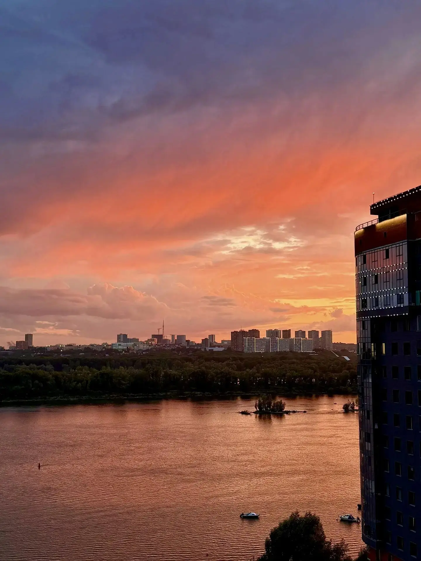 Закат в Новосибирске 🌇