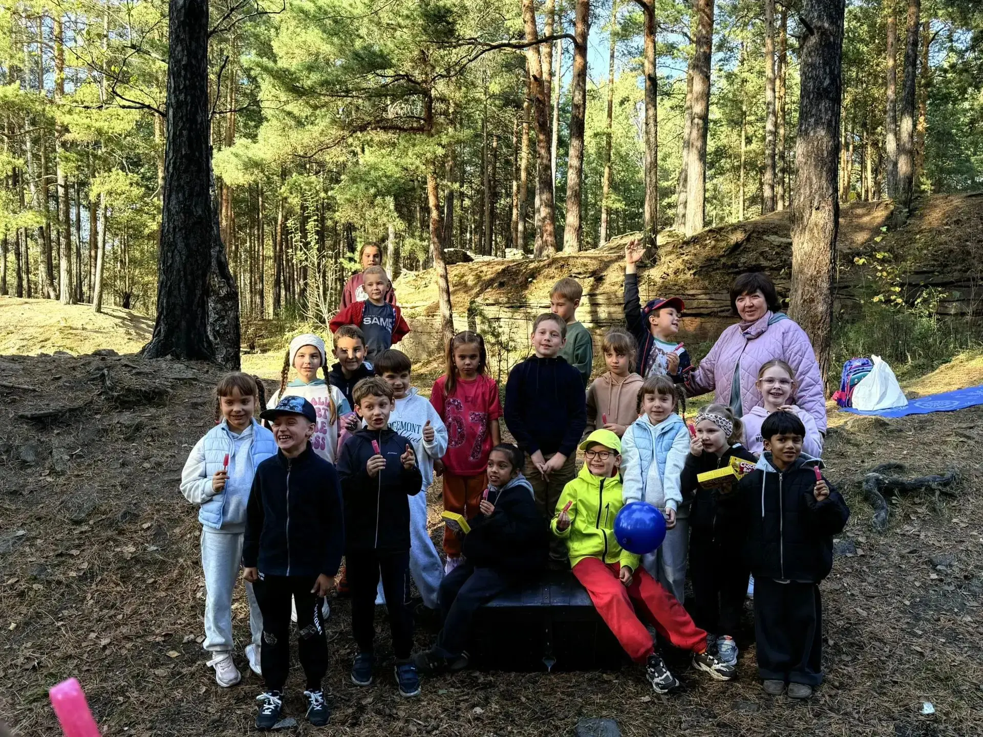 🌲 Поход 2 «Г» класса в Шарташский лесопарк