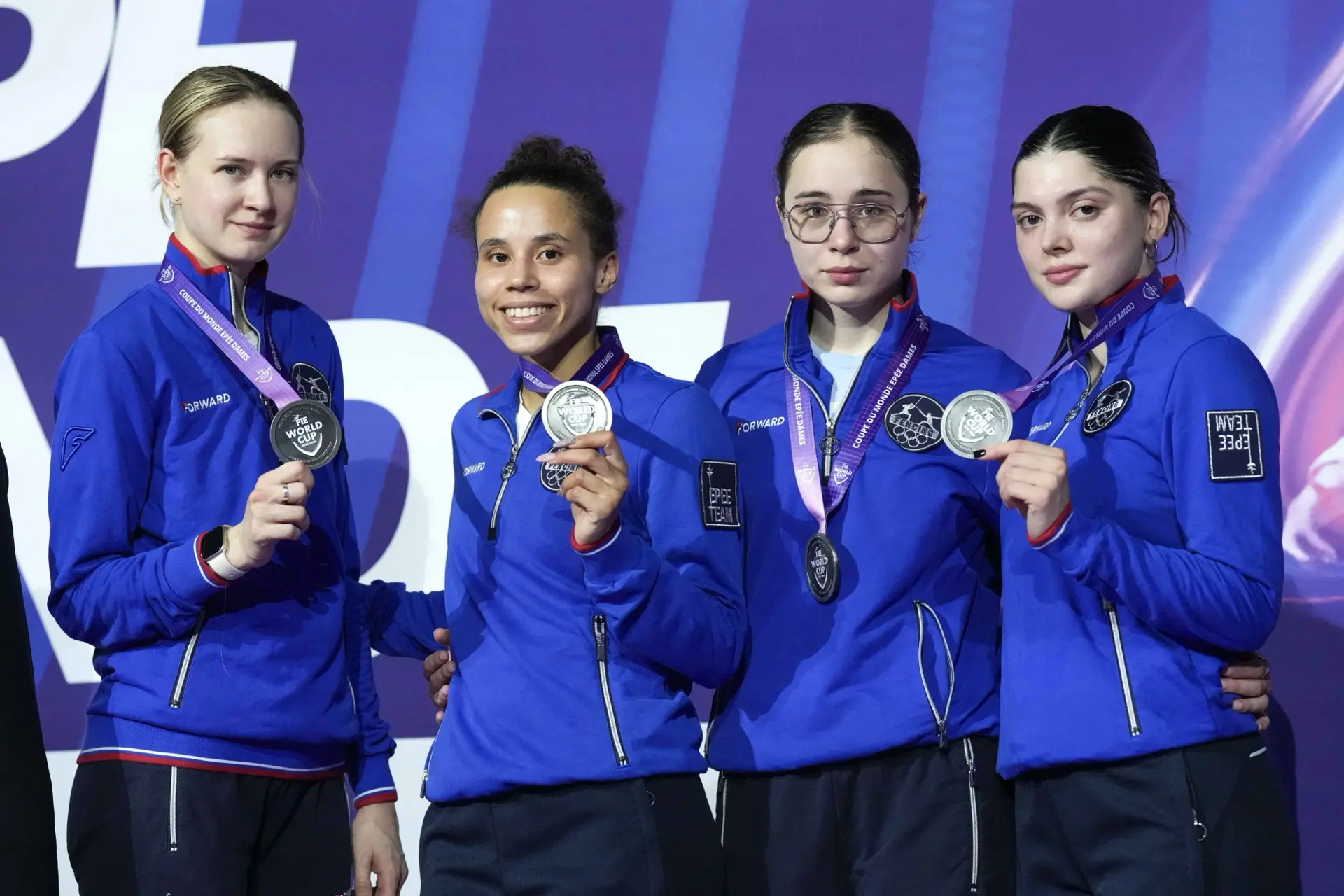 Российские шпажистки вернулись на пьедестал! ⚡️🥈🥈🥈🥈⚡️