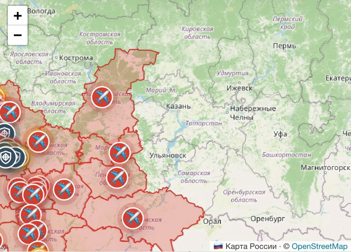 ⚡️Вражеские БПЛА уже фиксируют в Мордовии и Нижегородской области.
