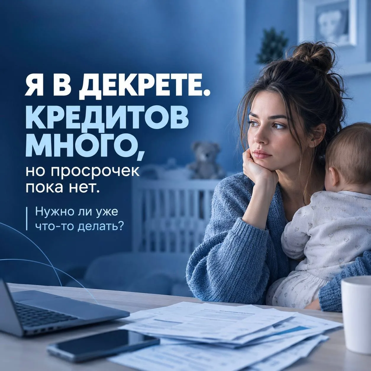 «Я в декрете. Кредитов много, но просрочек пока нет. Значит, всё нормально?»