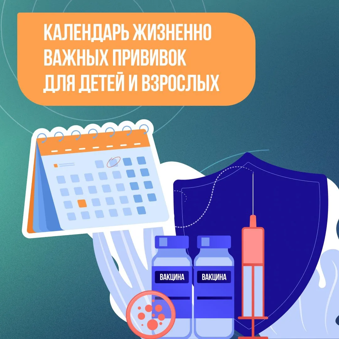 🤔 Вы думали, прививки делают только в детстве? А нет. В России есть Национальный кален...