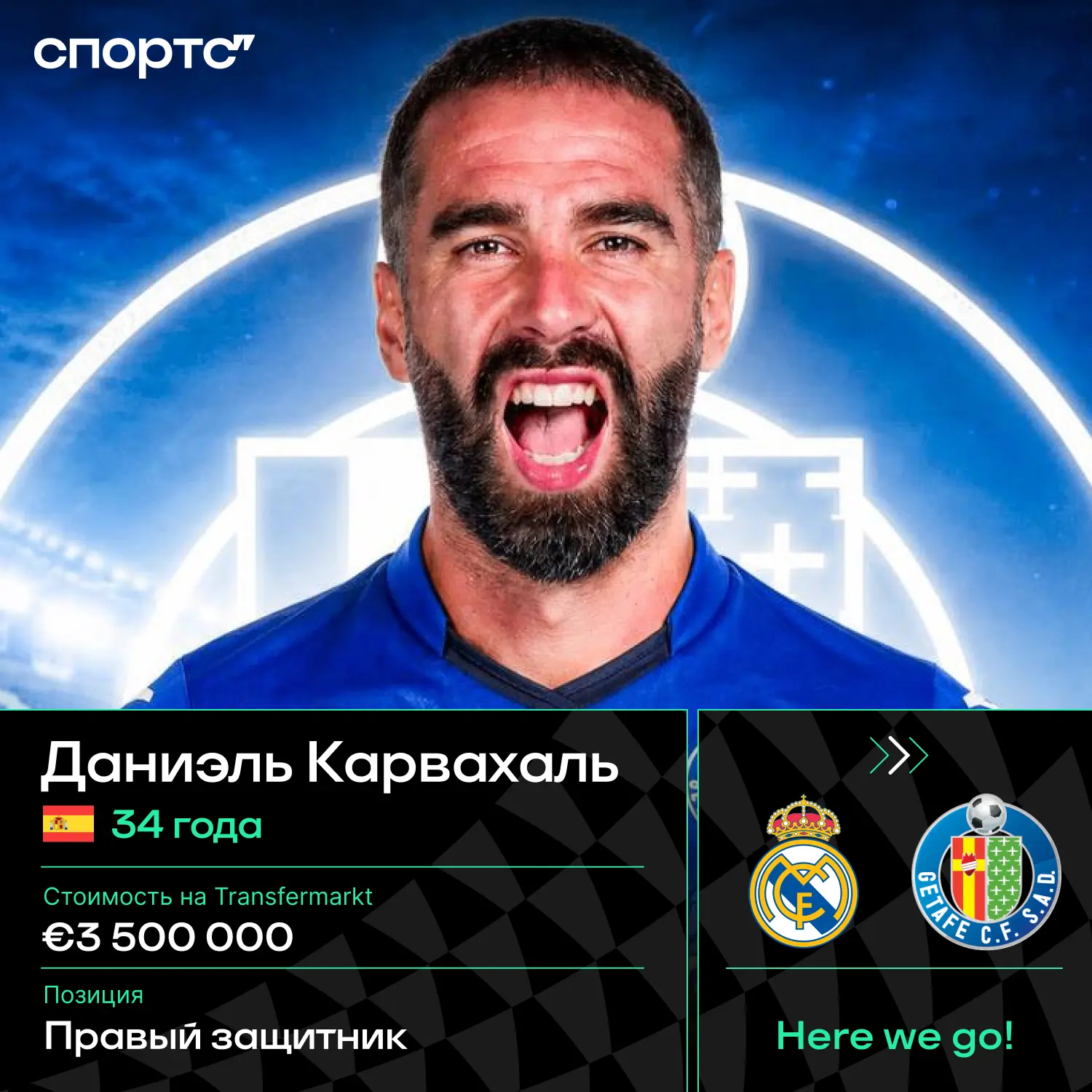 ⚡️⚡️⚡️ HERE WE GO! Дани Карвахаль – игрок «Хетафе» (Фабрицио Романо)
