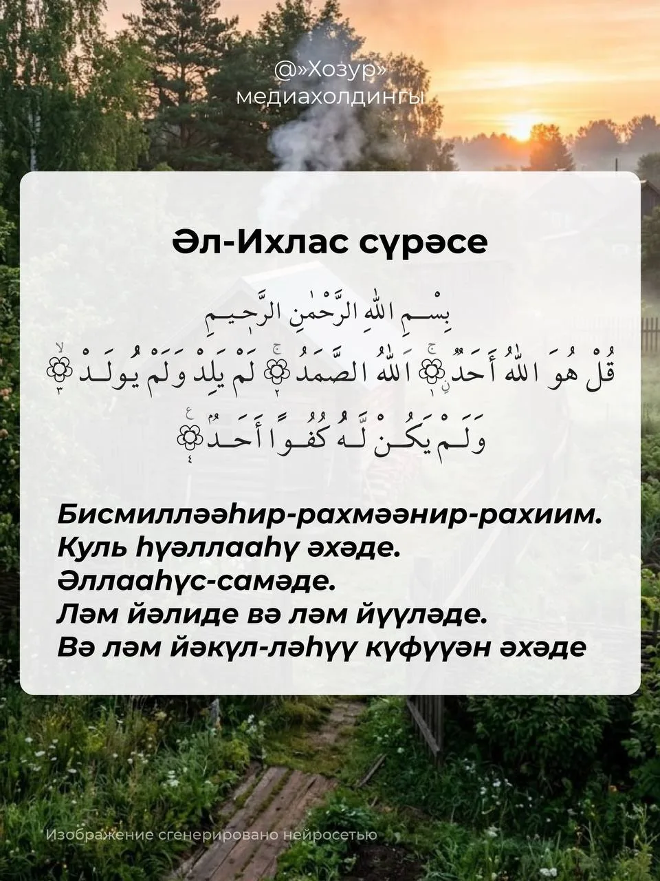 ✅ Намазда еш укыла торган кыска сүрәләр. Алар күләме буенча кечкенә, ләкин мәгънәсе буенча бик тирән