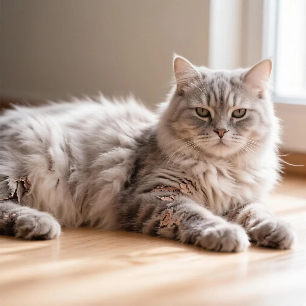 📌Лишай у кошек 🐈 — это не одно заболевание, а группа кожных поражений разной природы.