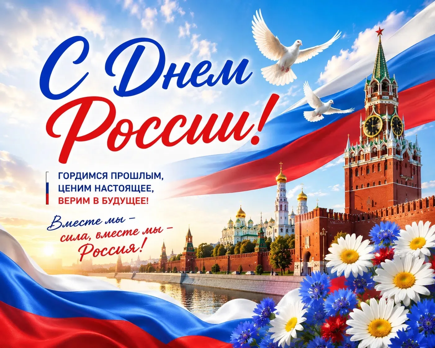 🇷🇺 С ДНЁМ РОССИИ! 🇷🇺 
 
12 июня — особенный день для каждого, кто любит свою Родину, гордится её