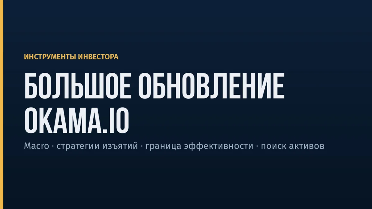 Большое обновление okama.io: новые инструменты для портфельного инвестора

▪️ Новый раздел Macro —