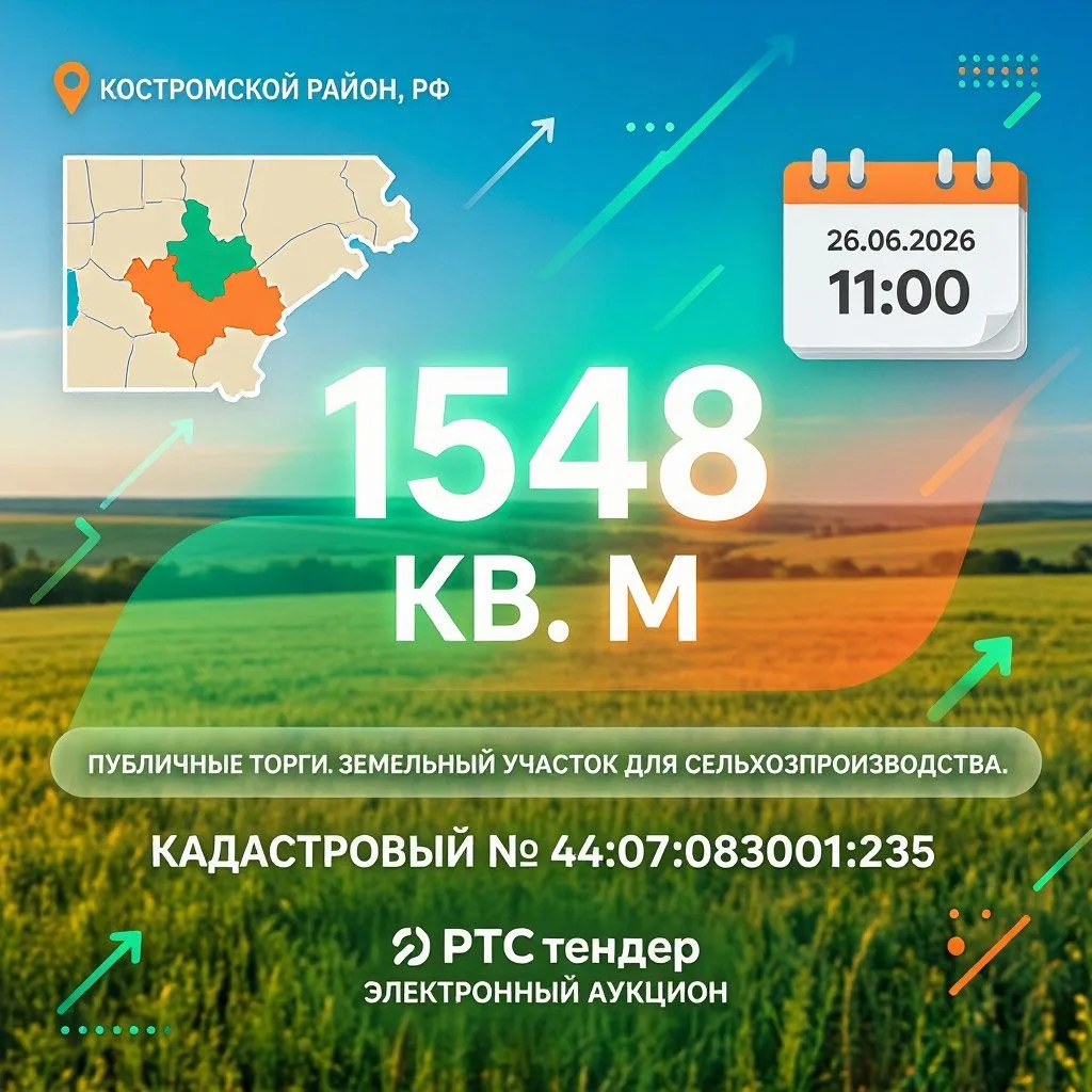 Земельный участок для сельхозпроизводства: участвуйте в публичных торгах!