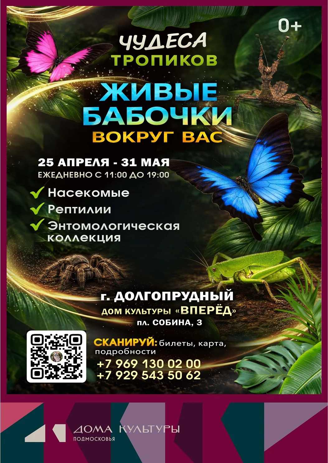 💚 ОБНОВЛЁННАЯ ВЫСТАВКА «Чудеса тропиков и Живые бабочки» вернулась! Приглашаем жителей...